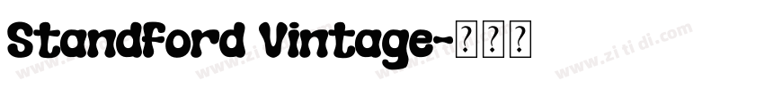 Standford Vintage字体转换